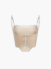 Diamante Satin Ruched Crop Corset